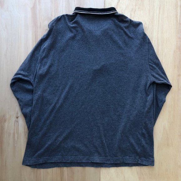 LE COLLEZIONI STRUCTURE Men’s Heather Gray Pullover Long Sleeve Shirt sz XL - Picture 3 of 5